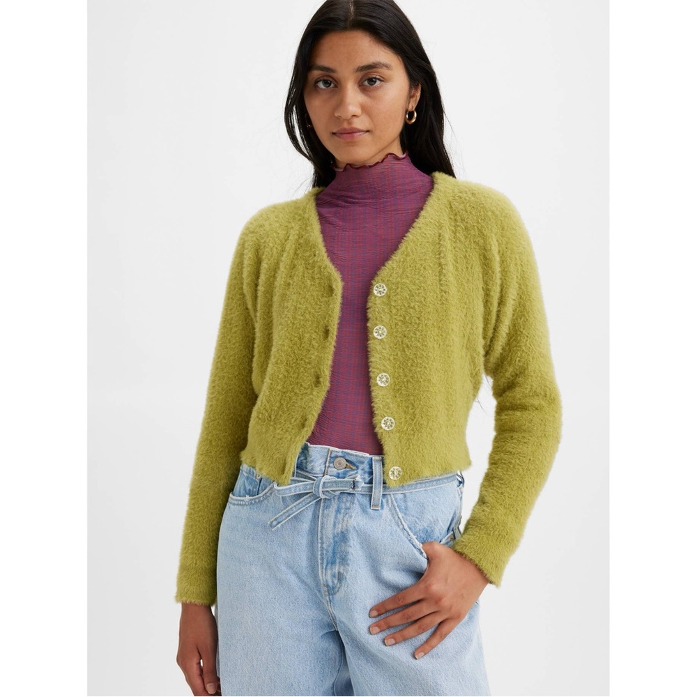 Levi’s Billie Jean cardigan in green size XL